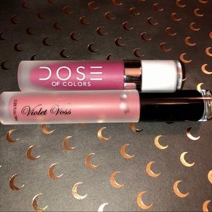 Dose + Violet Voss lipstick duo